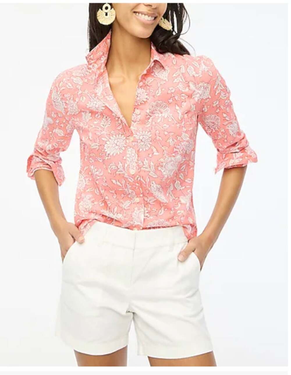 Lightweight cotton shirt in signature fit